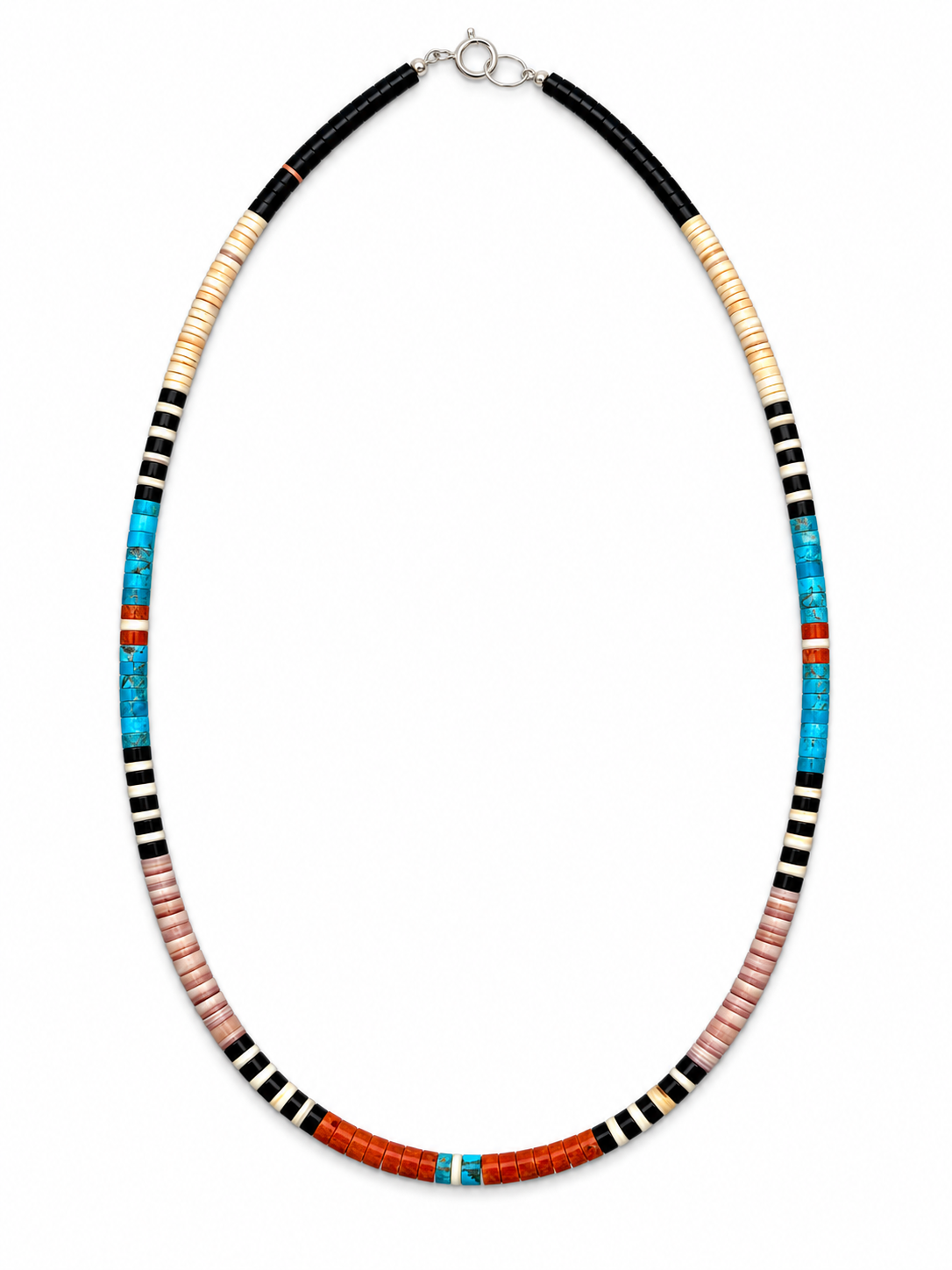 Gerard & Mary Calabaza Multicolor Heishi 18.5" Necklace