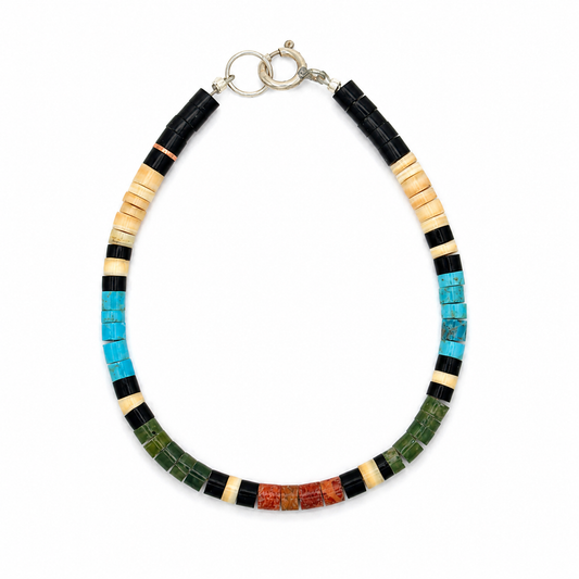 Gerard & Mary Calabaza Multicolor Heishi Bracelet, 6.5"