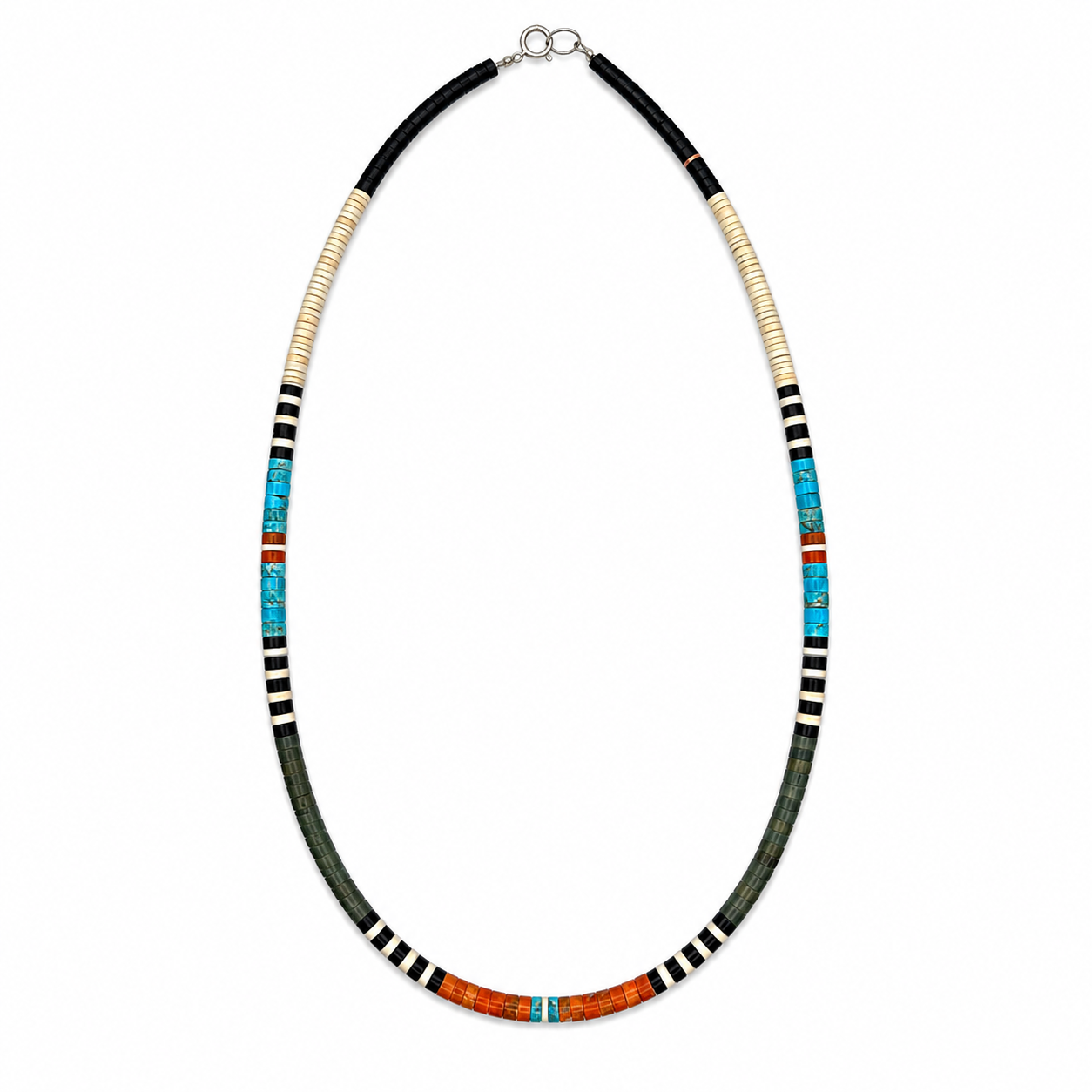 Gerard & Mary Calabaza Multicolor Heishi 20" Necklace