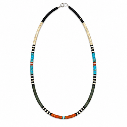 Gerard & Mary Calabaza Multicolor Heishi 20" Necklace