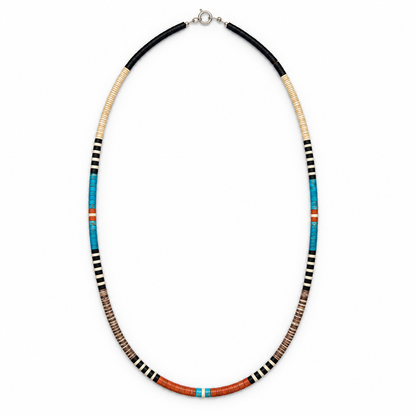 Gerard & Mary Calabaza Multicolor Heishi 22.5" Necklace