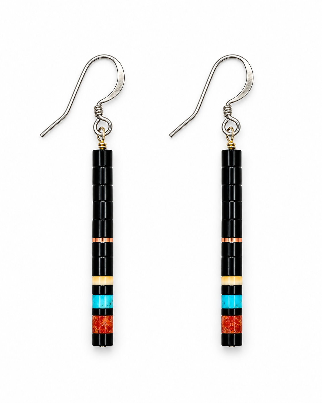 Gerard & Mary Calabaza Multicolor Heishi Earrings