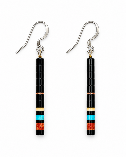 Gerard & Mary Calabaza Multicolor Heishi Earrings