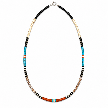 Gerard & Mary Calabaza Multicolor Heishi 20.5" Necklace
