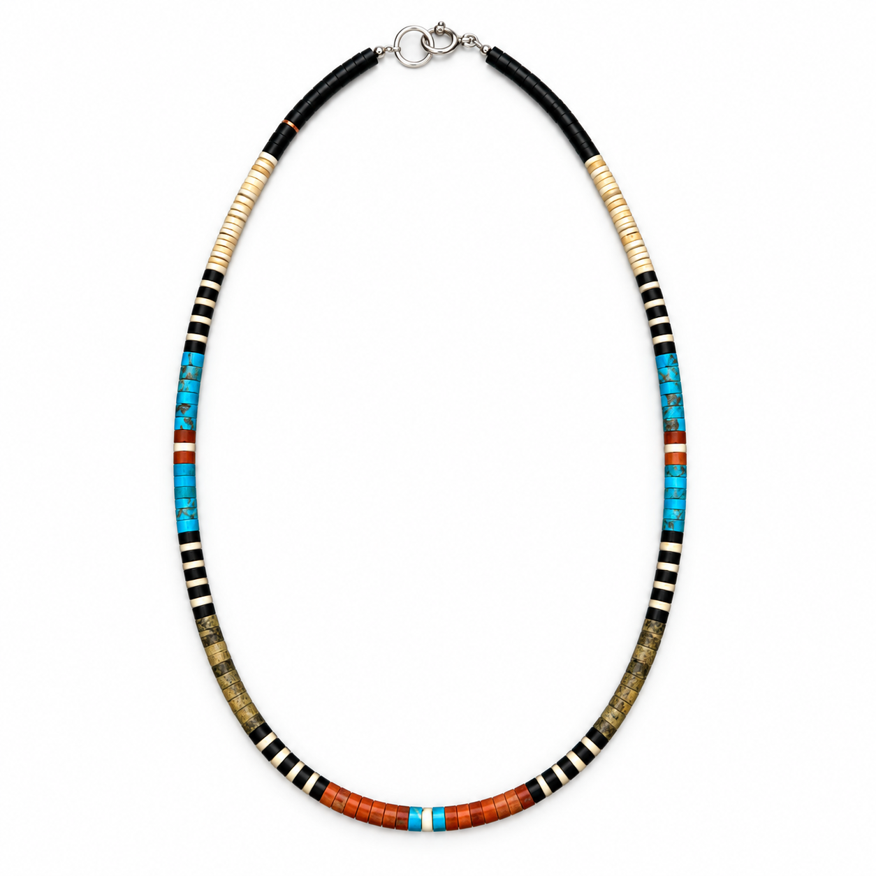 Gerard & Mary Calabaza Multicolor Heishi 18" Necklace