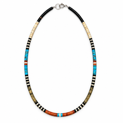 Gerard & Mary Calabaza Multicolor Heishi 18" Necklace