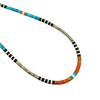 Gerard & Mary Calabaza Multicolor Heishi 19" Necklace