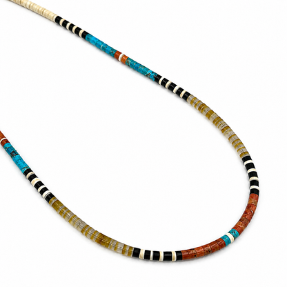 Gerard & Mary Calabaza Multicolor Heishi 20" Necklace