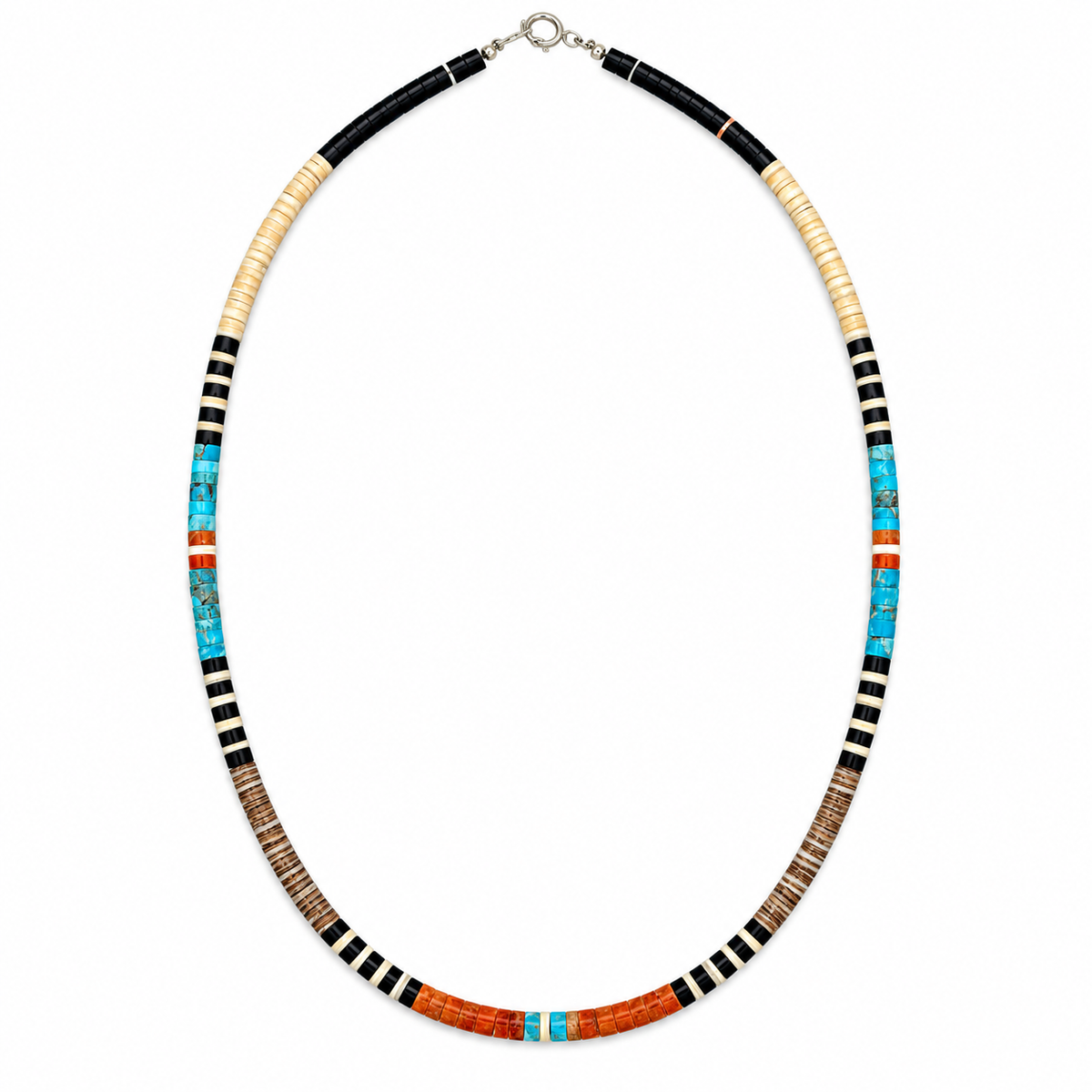 Gerard & Mary Calabaza Multicolor Heishi 16 3/4 " Necklace