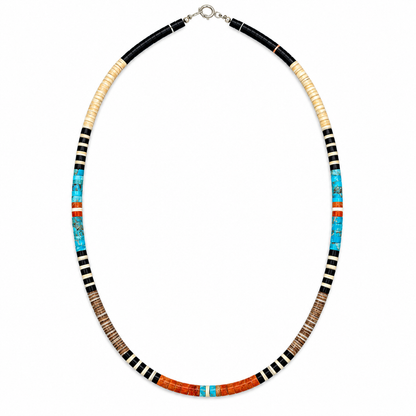 Gerard & Mary Calabaza Multicolor Heishi 16 3/4 " Necklace