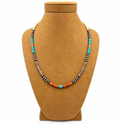 Gerard & Mary Calabaza Multicolor Heishi 16 3/4 " Necklace