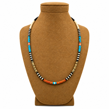 Gerard & Mary Calabaza Multicolor Heishi 18" Necklace