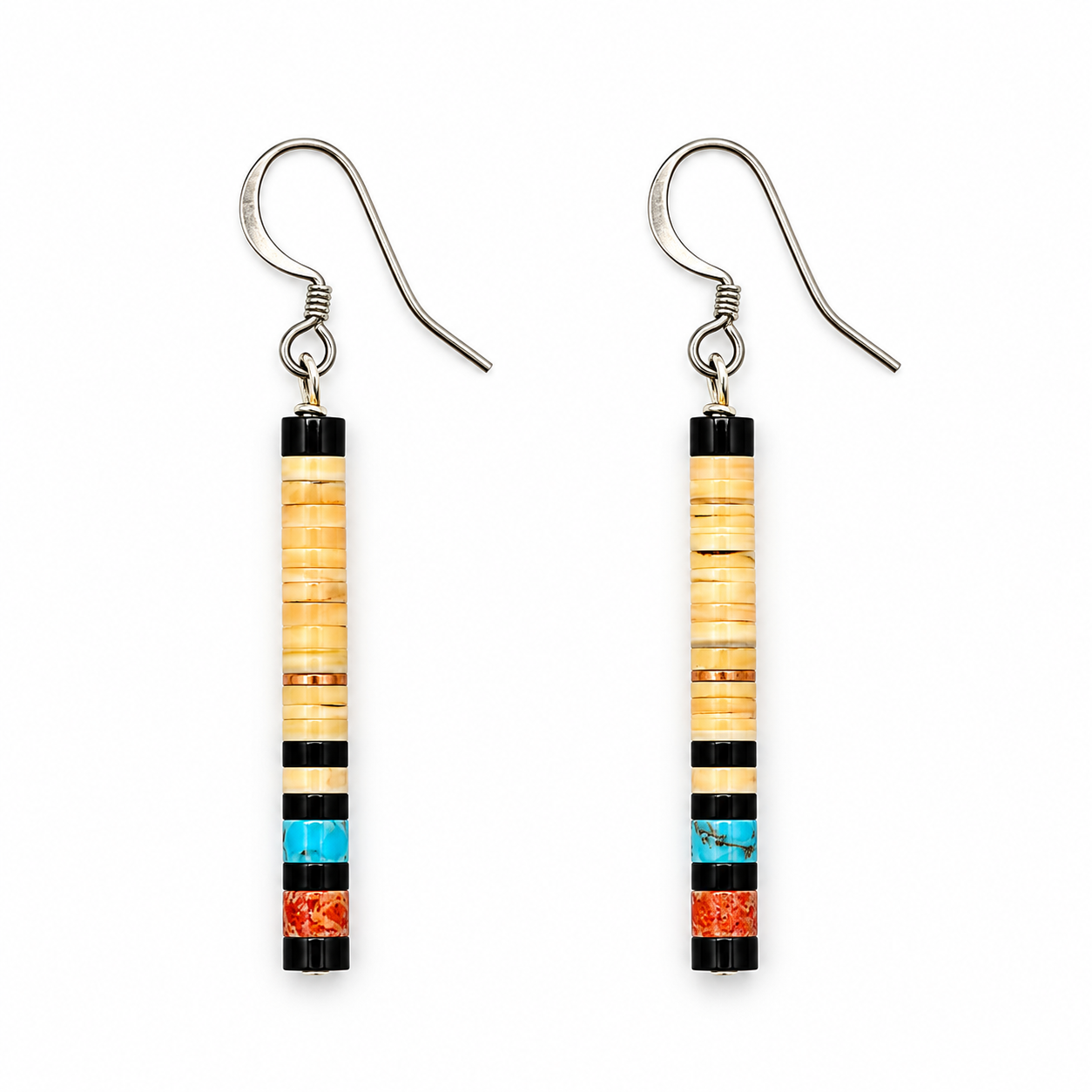 Gerard & Mary Calabaza Multicolor Heishi Earrings