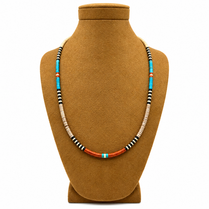 Gerard & Mary Calabaza Multicolor Heishi 20.5" Necklace