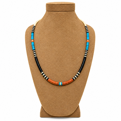 Gerard & Mary Calabaza Multicolor Heishi 19 " Necklace