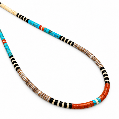 Gerard & Mary Calabaza Multicolor Heishi 20.5" Necklace