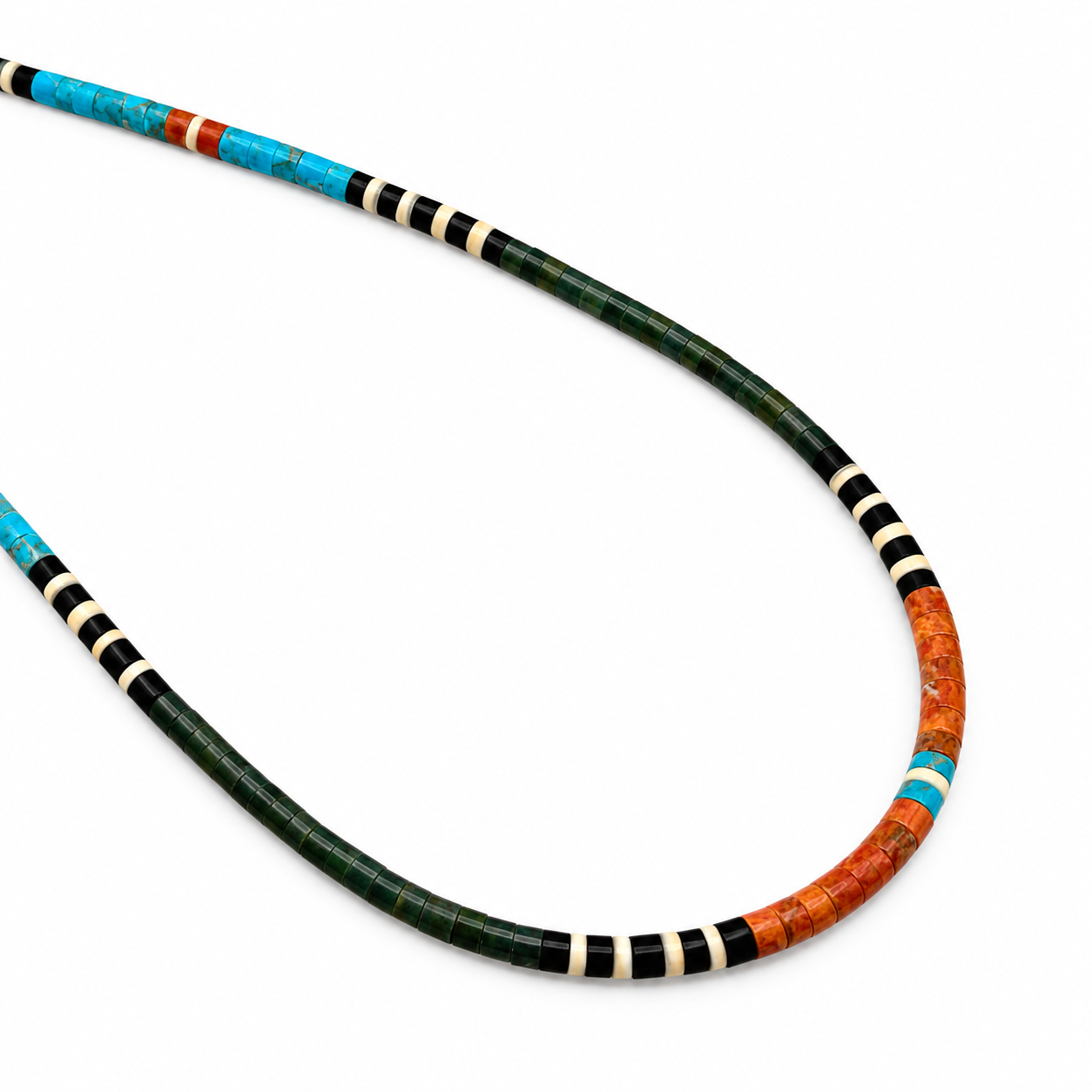 Gerard & Mary Calabaza Multicolor Heishi 20" Necklace