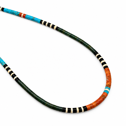 Gerard & Mary Calabaza Multicolor Heishi 20" Necklace