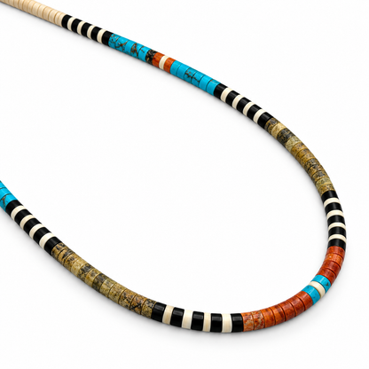 Gerard & Mary Calabaza Multicolor Heishi 18" Necklace