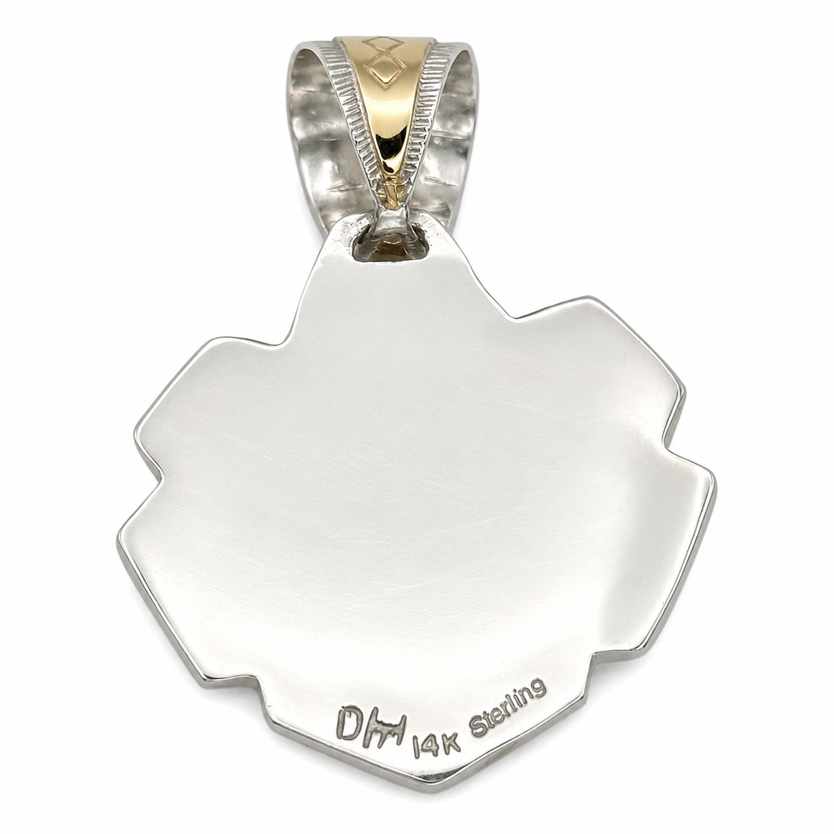 Lapis Pendant & 14K Gold by Dina Huntinghorse
