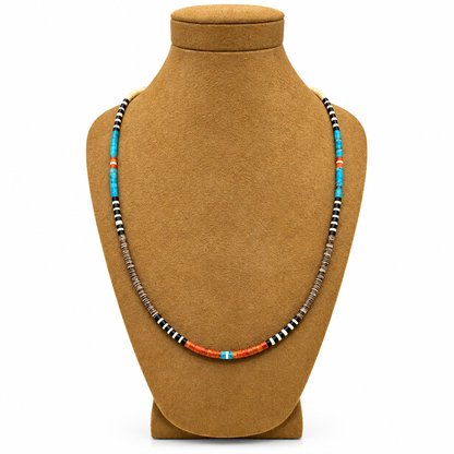 Gerard & Mary Calabaza Multicolor Heishi 22.5" Necklace