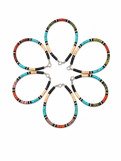Gerard & Mary Calabaza Multicolor Heishi Bracelet, 8"