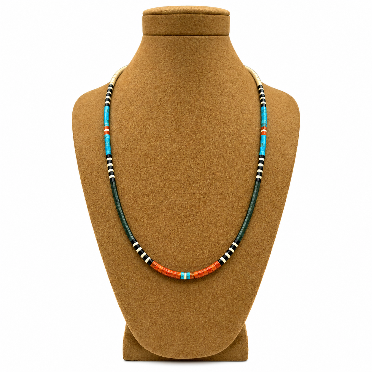 Gerard & Mary Calabaza Multicolor Heishi 20" Necklace