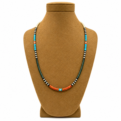 Gerard & Mary Calabaza Multicolor Heishi 20" Necklace