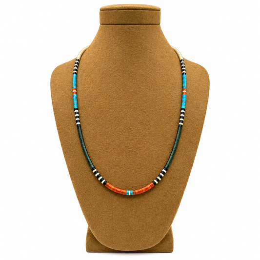 Gerard & Mary Calabaza Multicolor Heishi 20" Necklace