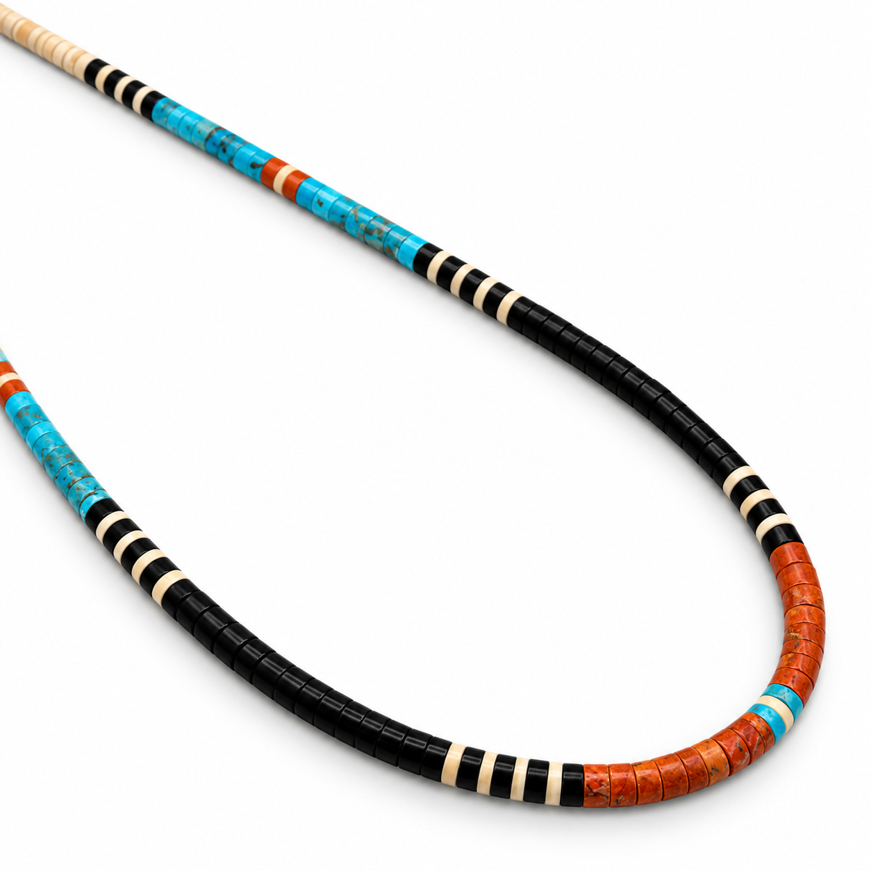 Gerard & Mary Calabaza Multicolor Heishi 19 " Necklace