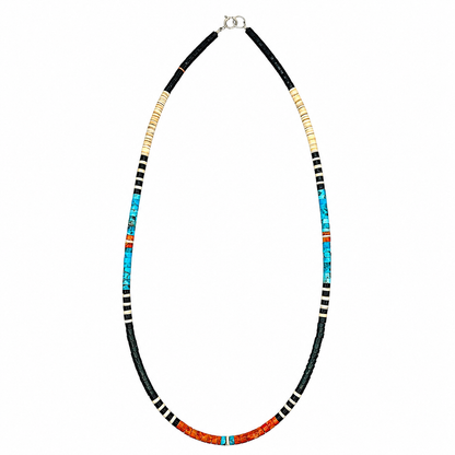 Gerard & Mary Calabaza Multicolor Heishi Necklace