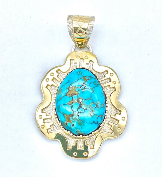 Lone Mountain 14K Pendant