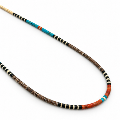 Gerard & Mary Calabaza Multicolor Heishi 22.5" Necklace