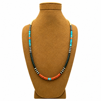 Gerard & Mary Calabaza Multicolor Heishi Necklace