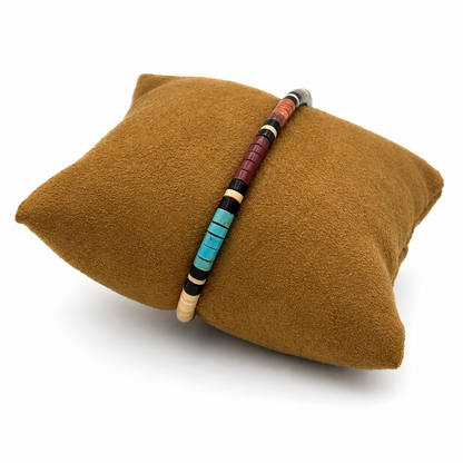 Gerard & Mary Calabaza Multicolor Heishi Bracelet, 6 3/4"