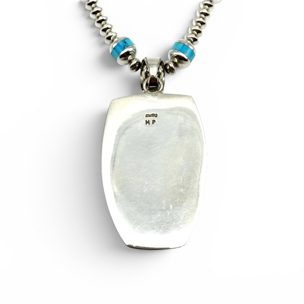 Sleeping Beauty Turquoise Tufa- Cast Necklace by Michael Perry