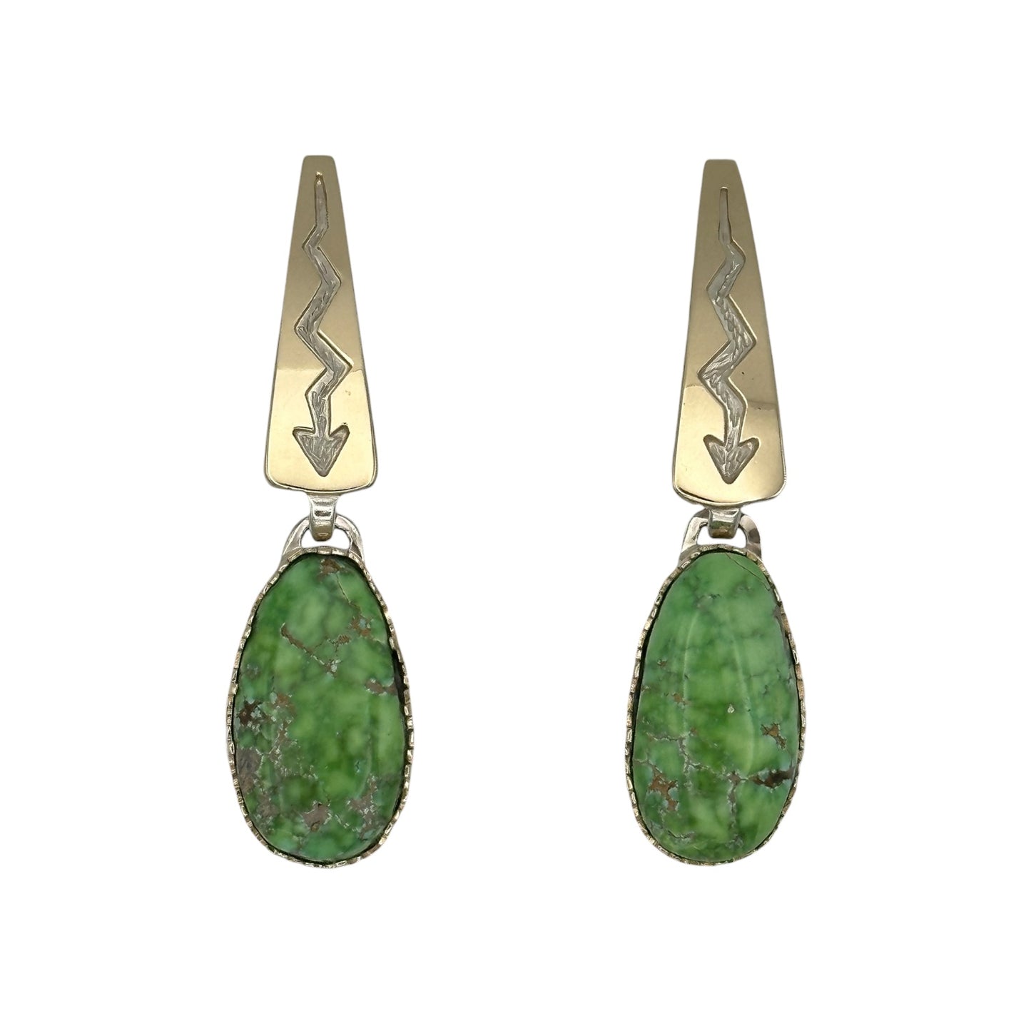 Carico Lake Turquoise Earrings in 14K Gold