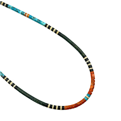 Gerard & Mary Calabaza Multicolor Heishi Necklace