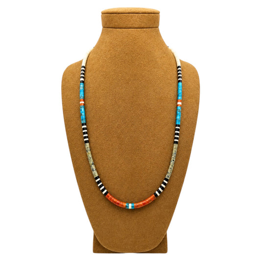 Gerard & Mary Calabaza Multicolor Heishi 19" Necklace
