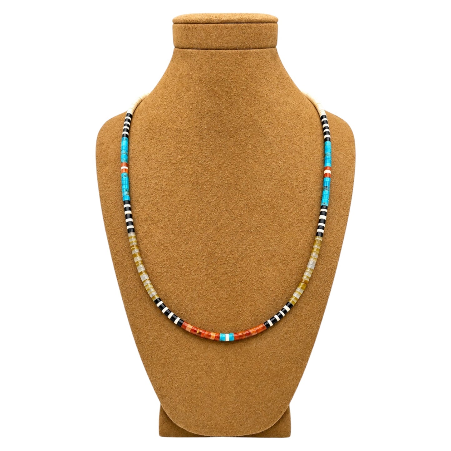 Gerard & Mary Calabaza Multicolor Heishi 20" Necklace