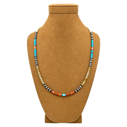 Gerard & Mary Calabaza Multicolor Heishi 20" Necklace