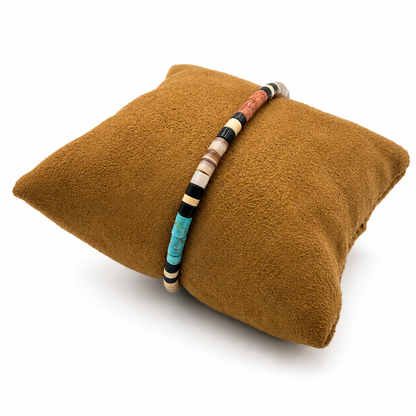 Gerard & Mary Calabaza Multicolor Heishi Bracelet, 6 3/4"