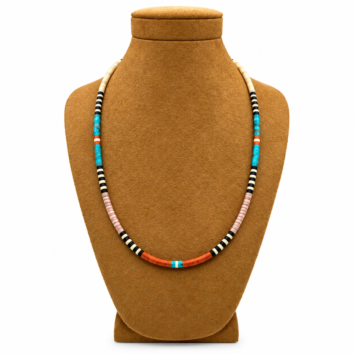 Gerard & Mary Calabaza Multicolor Heishi 18.5" Necklace
