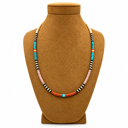 Gerard & Mary Calabaza Multicolor Heishi 18.5" Necklace
