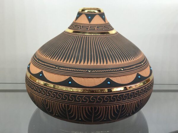 14K Liquid Gold Pottery - Image 2
