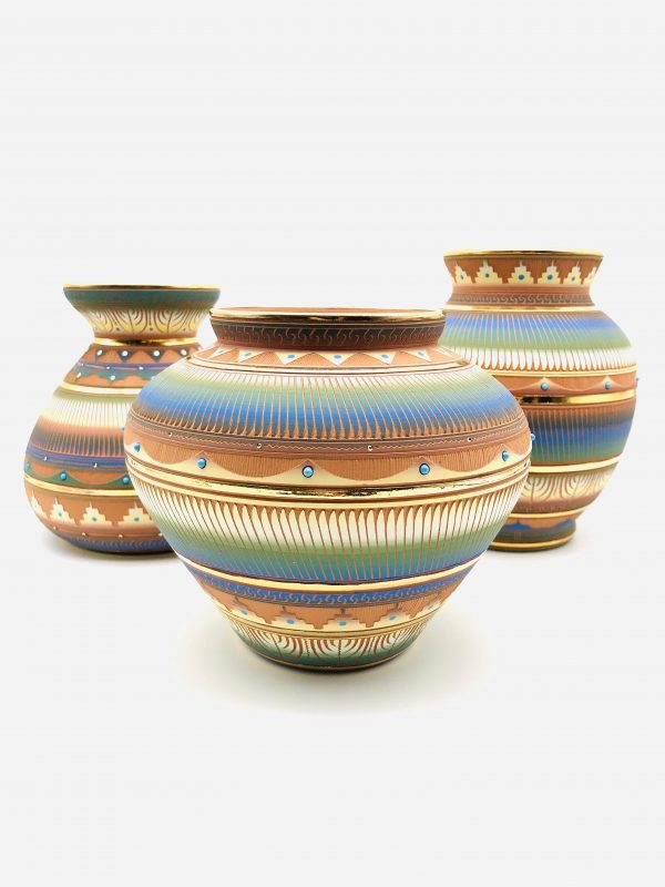 14K Liquid Gold Pottery - Image 2