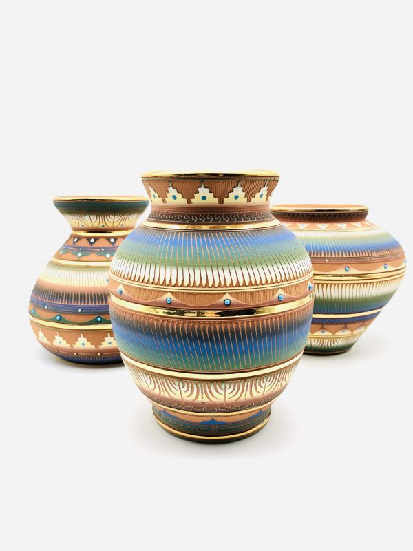14K Liquid Gold Pottery - Image 2