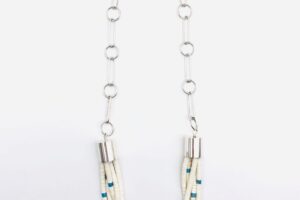 White Clam Shell Heishi Necklace