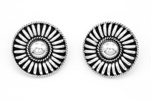 Sterling Silver Disc Earrings