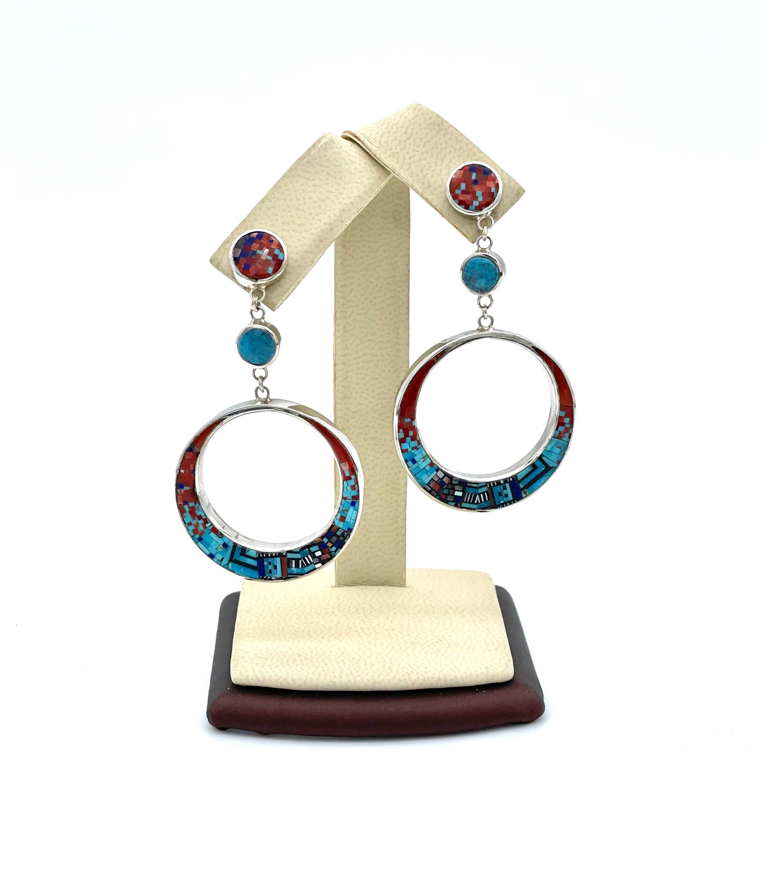 Micro Inlay Earrings – Native Jewelry Gallery